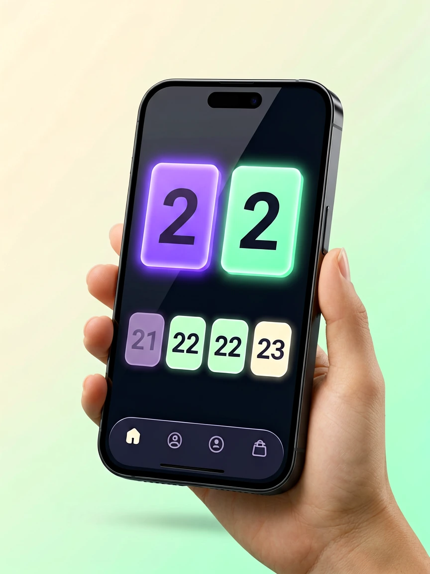 2D3D App ဖုန်းမျက်နှာပြင် ပုံစံနမူနာ